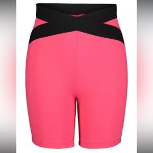 Calvin Klein Performance Pink Crisscross Logo High Waist Bike Shorts | NEWNWT!💓